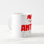 絞り染めヒッピー蝶サイエンスラバーズグラフィック コーヒーマグカップ (正面左)