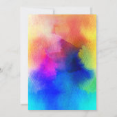 絞り染めヒッピー60s水彩結婚式招待状 招待状 (裏面)