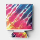 絞り染めピンクブルーパープルイエロー 缶クーラー (裏面)