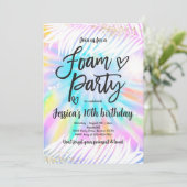 絞り染めフォームバースデーパーティーサマープールパーティー 招待状 (スタンド正面)