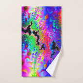 絞り染めフラクタル バスタオルセット (ハンドタオル)