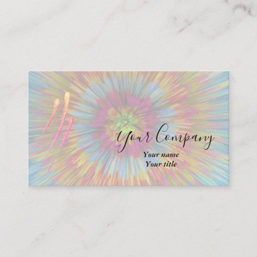 絞り染めブラスト名刺 名刺 (正面)
