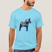 絞り染めブルーダラホースTシャツ Tシャツ (正面)