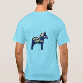 絞り染めブルーダラホースTシャツ Tシャツ (裏面)