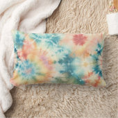 絞り染めプリント装飾用クッション ランバークッション (ブランケット)