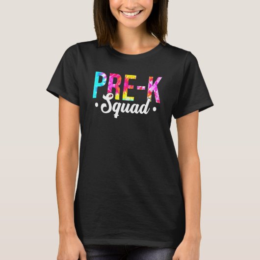 絞り染めプレKプレスクール分隊先生初日 Tシャツ (正面)
