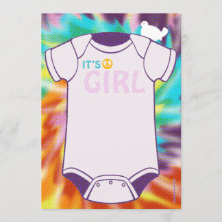 絞り染めベビーシャワー招待状 招待状