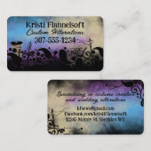 絞り染めペイズリー裁縫メンズシームレスキルター 名刺 (正面/裏面)