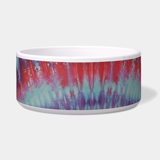 絞り染めペットボウル2 ボウル (正面)