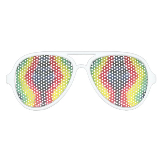 絞り染めホワイトアビエーターサングラスラスタ アビエーターサングラス (正面)