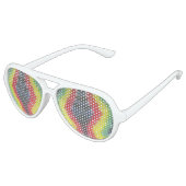 絞り染めホワイトアビエーターサングラスラスタ アビエーターサングラス (アングル)