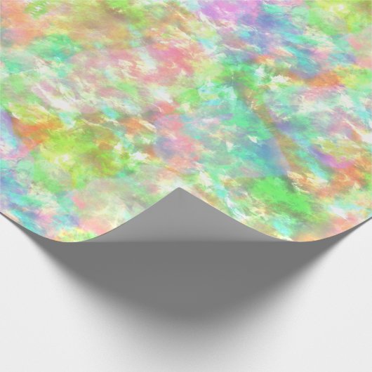 絞り染めボカラフルホレトロヒッピー柄 ラッピングペーパー (角)