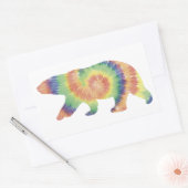 絞り染めポーラベアシール 長方形シール (封筒)