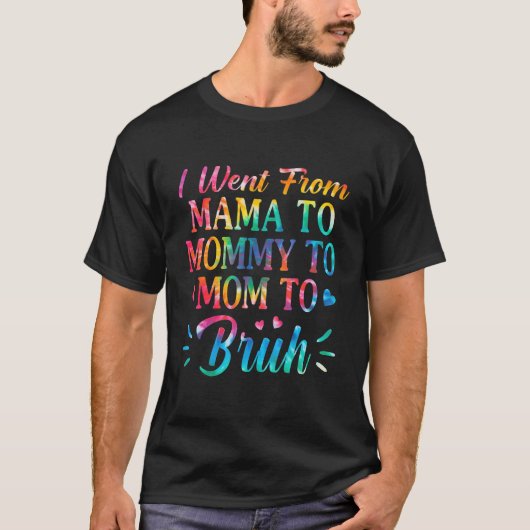 絞り染めママからママにママからブルームMに Tシャツ (正面)