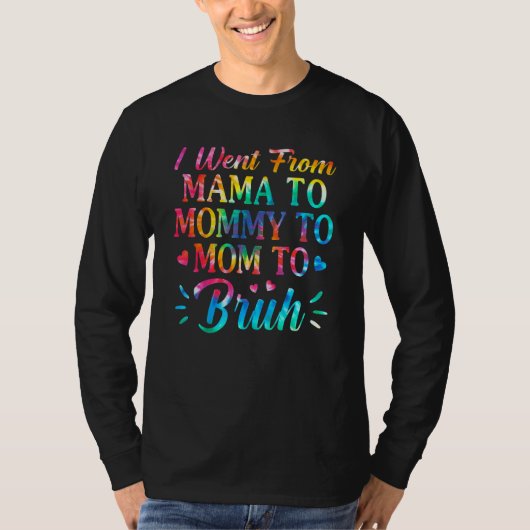 絞り染めママからママにママからブルームMに Tシャツ (正面)