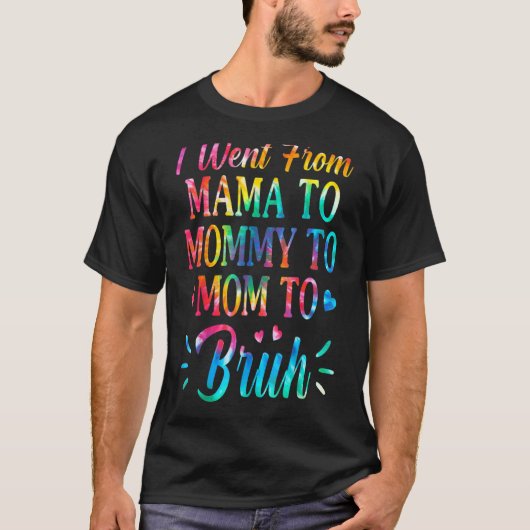 絞り染めママからママにママからブルームMに Tシャツ (正面)