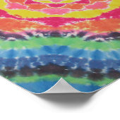 絞り染めマンダラキャンバス ポスター (角)