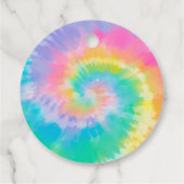 絞り染めメッセージカード、絞り染めサンキューラベル フェイバータグ (裏面)