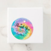 絞り染めメッセージカード、絞り染めサンキューラベル フェイバータグ (インサイチュ)