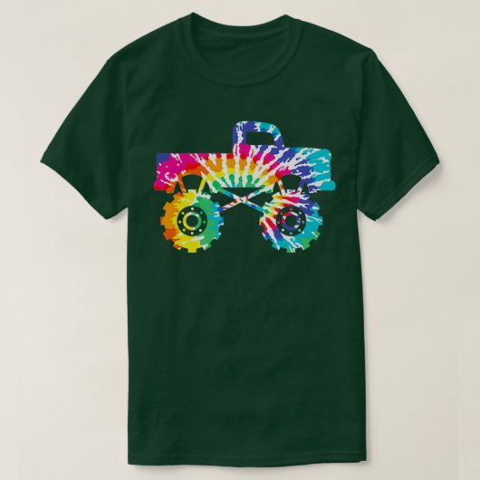 絞り染めモンスタートラックエクストリームマディング Tシャツ (デザイン正面)