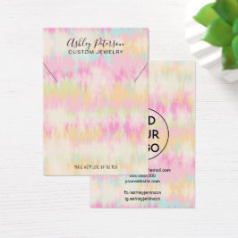 絞り染めユニコーンレインボージュエリーネックレスディスプレイ