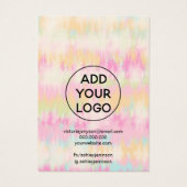 絞り染めユニコーンレインボージュエリーネックレスディスプレイ (裏面)