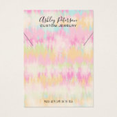 絞り染めユニコーンレインボージュエリーネックレスディスプレイ (正面)