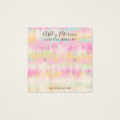 絞り染めユニコーン虹のシックなスタッドイヤリングディスプレイ (正面)