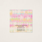 絞り染めユニコーン虹のシックなスタッドイヤリングディスプレイ (裏面)