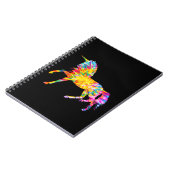 絞り染めユニコーン ノートブック (左側)