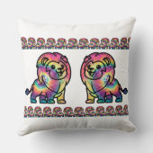 絞り染めライオン クッション (裏面)