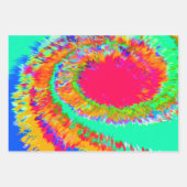 絞り染めラッピング紙フラットシートセット3 ラッピングペーパーシート (正面3)