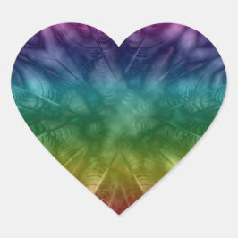 絞り染めラブハート ハートシール