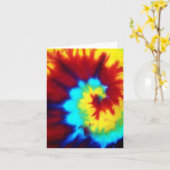 絞り染めルックノートカ空白のード カード (黄色い花)