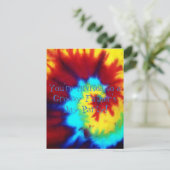 絞り染めルックファーズデイパーティの招待状 招待状 (スタンド正面)