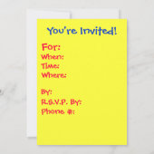 絞り染めルック招待状 招待状 (裏面)