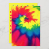 絞り染めルック招待状 招待状 (正面/裏面)