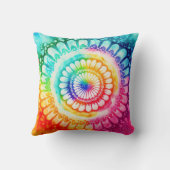 絞り染めレインボーカラーズブライトレトロ クッション (裏面)