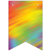 絞り染めレインボーバースデーパーティーキッズかわいい バンティングフラッグ (第1の旗)