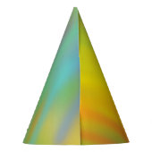 絞り染めレインボーバースデーパーティーキッズカワイイ パーティーハット (裏面)