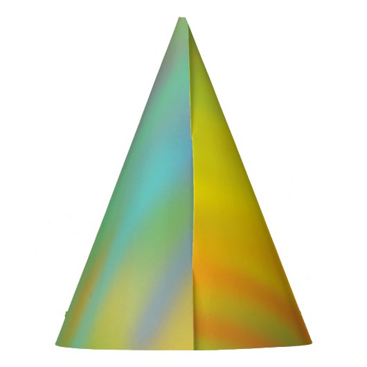 絞り染めレインボーバースデーパーティーキッズカワイイ パーティーハット (裏面)