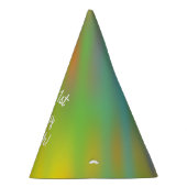 絞り染めレインボーバースデーパーティーキッズカワイイ パーティーハット (右)