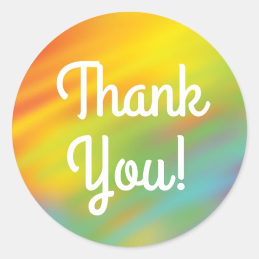 絞り染めレインボーバースデーパーティーキッズカワイイ ラウンドシール (正面)