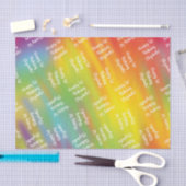 絞り染めレインボーバースデーパーティーキッズカワイイ 薄葉紙 (クラフト)