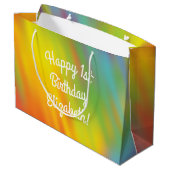 絞り染めレインボーバースデーパーティー ラージペーパーバッグ (裏面アングル)