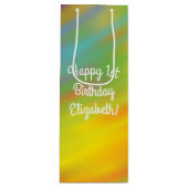 絞り染めレインボーバースデーパーティー ワインギフトバッグ (正面)