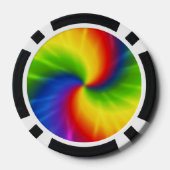 絞り染めレインボーパターン ポーカーチップ (裏面)