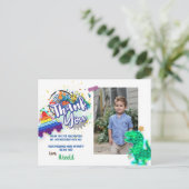 絞り染めレインボーフォトサンキューカード ポストカード (スタンド正面)