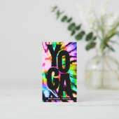 絞り染めレインボーヨガスタジオアインストラクター モダン 名刺 (スタンド正面)