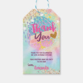 絞り染めレインボー ギフトタグ (正面)